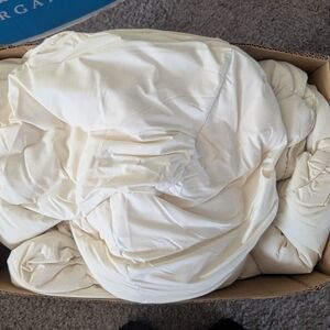 Cream Color Down Queen Comforter Size Queen